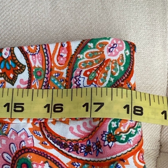 NWT Talbots Scalloped Hem Paisley Skirt - Picture 9 of 11